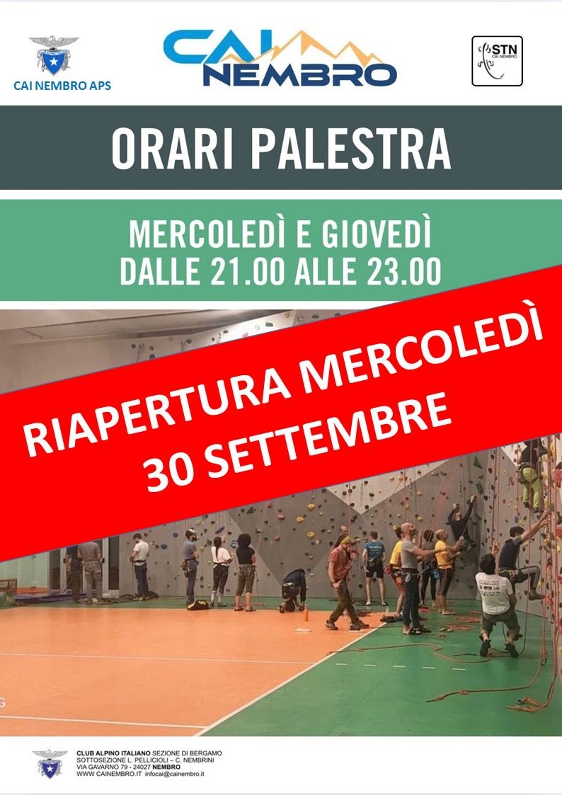 Orari palestra di arrampicata