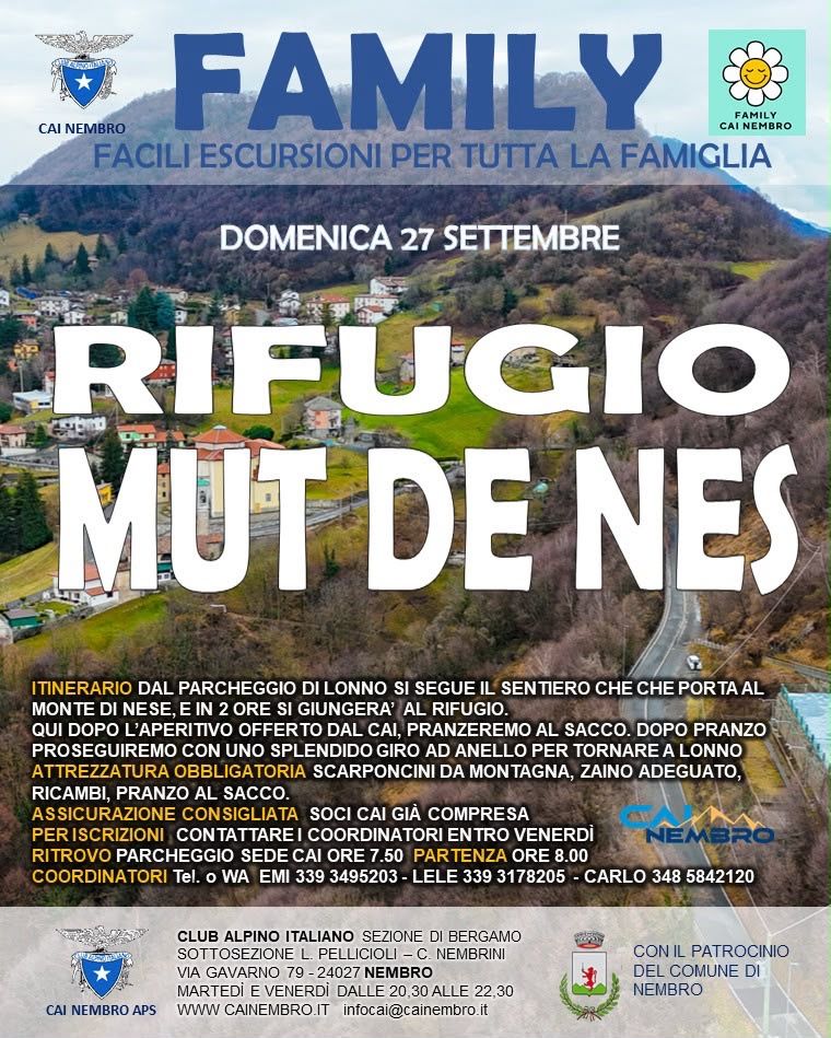 Domenica 27 Rifugio Mut de Nes