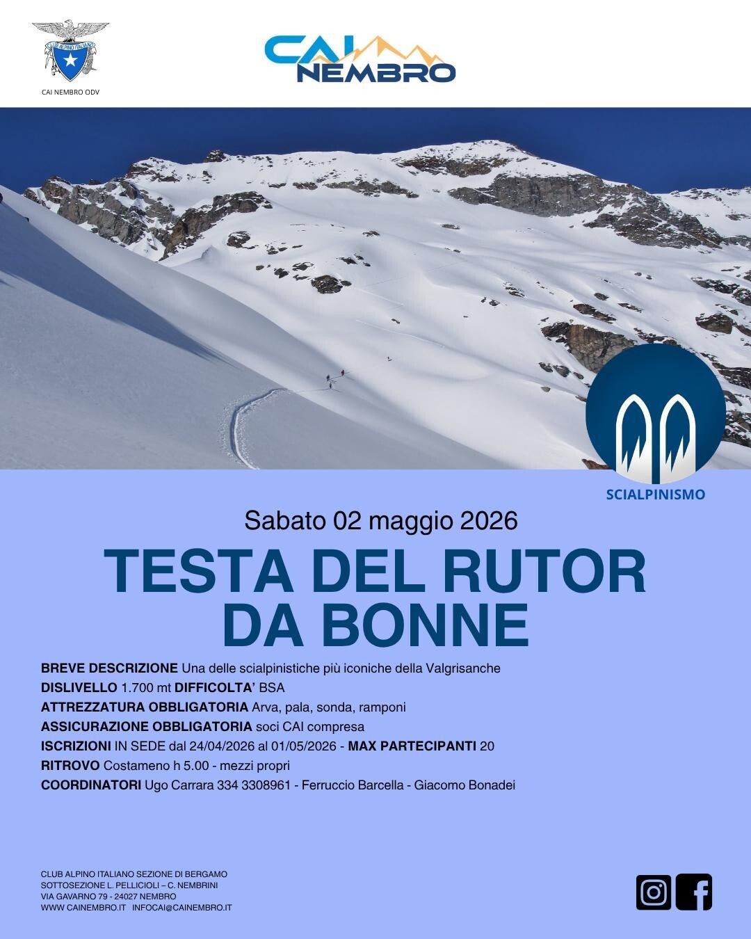 2 maggio Testa del Rutor